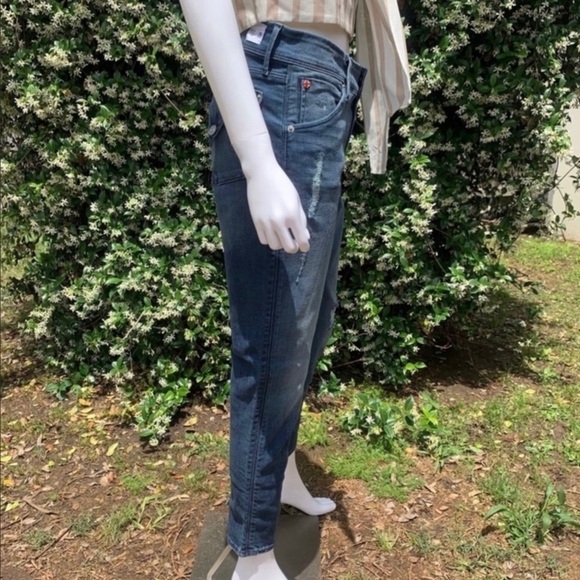 NWT Hudson Collin Ankle Skinny Flap Pocket Distressed Jeans - Picture 11 of 15